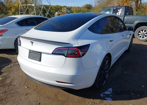 2020 Tesla Model 3 Performance из США, поврежденный, VIN 5YJ3E1EC9LF784546